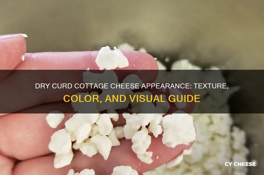 what does dry curd cottage cheese look like