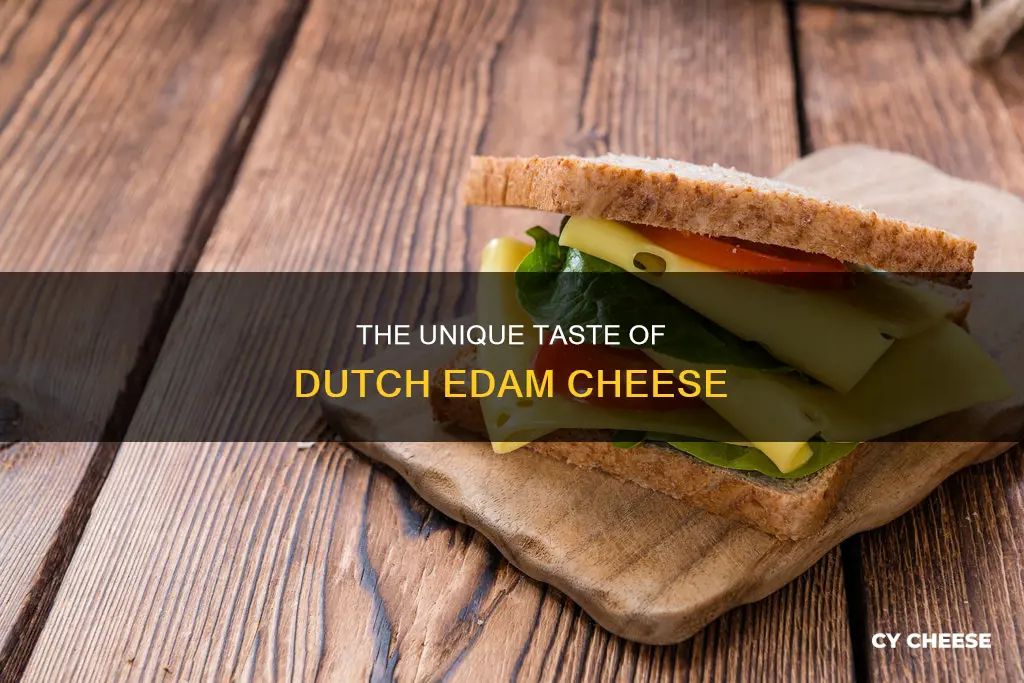 what does dutch edam cheese taste like