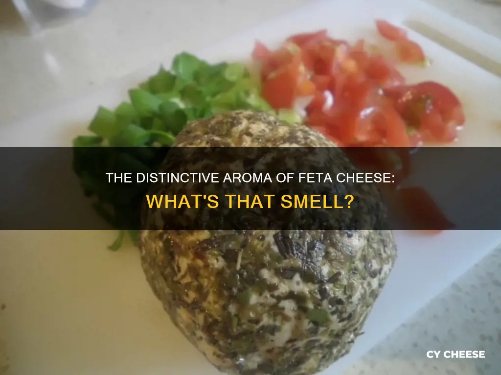 what does feta cheese semll like