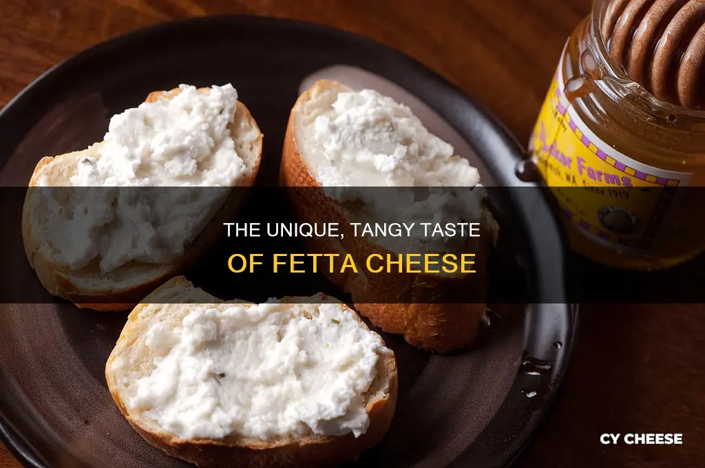 what does fetta cheese taste like