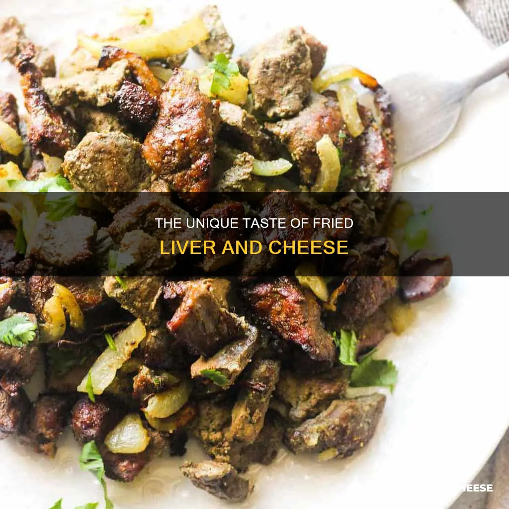 what does fried liver cheese taste like