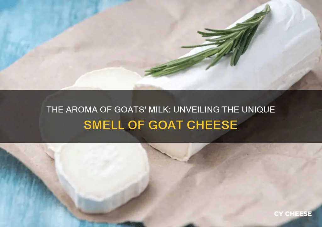 what does goat cheese smell like