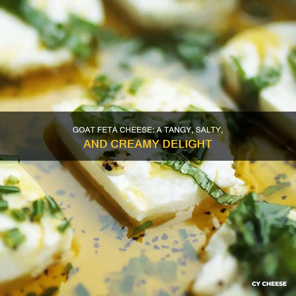 what does goat feta cheese taste like