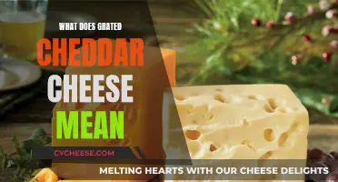 Understanding Grated Cheddar Cheese: A Culinary Exploration