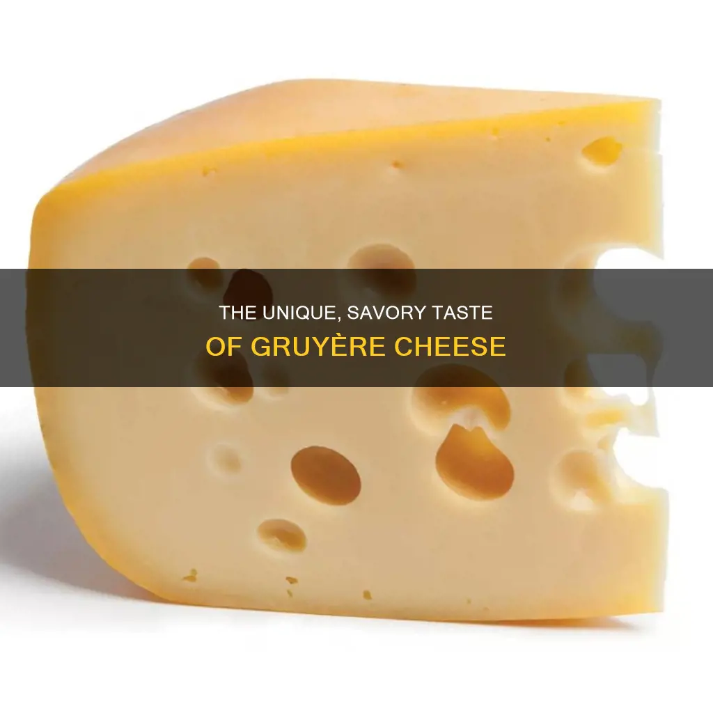 what does gruyère cheese taste like