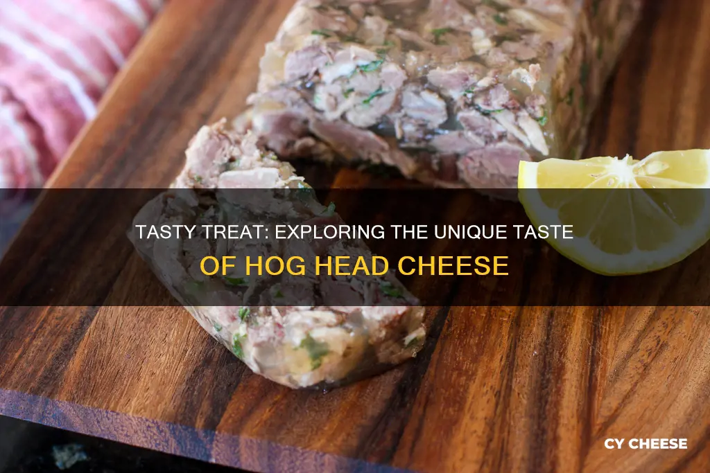 what does hog head cheese taste like