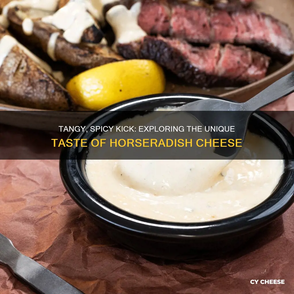 what does horseradish cheese taste like