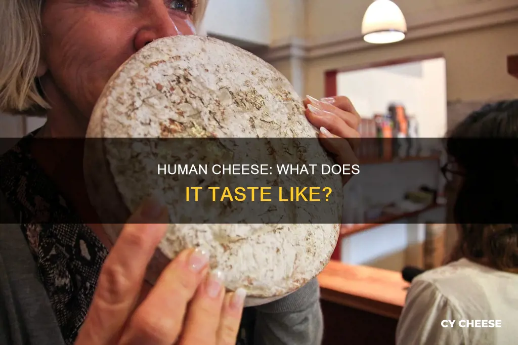 what does human cheese taste like