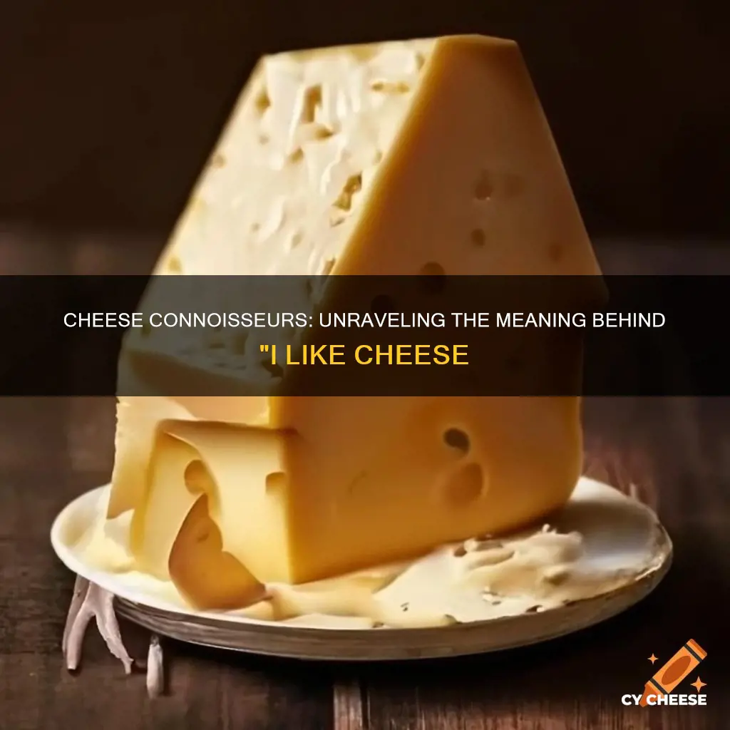 what does i like cheese mean