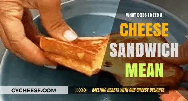 Decoding the Phrase: What Does 'I Need a Cheese Sandwich' Mean?