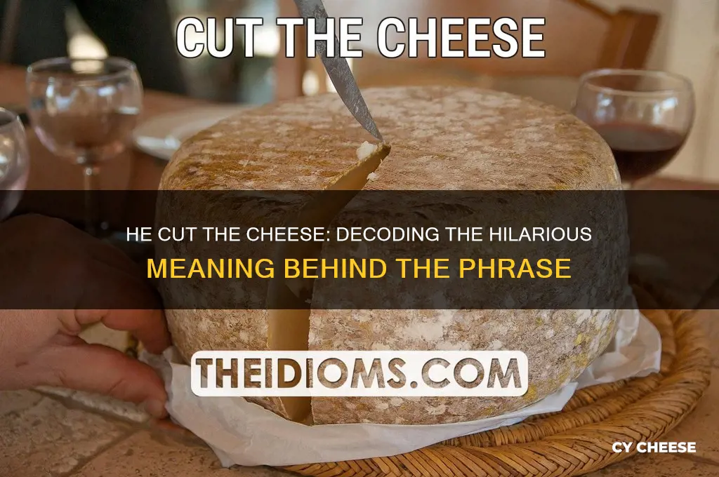 what does it mean he cut the cheese