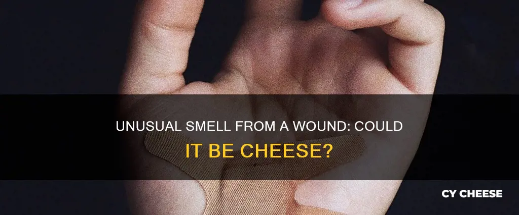 what does it mean if a wound smells like cheese