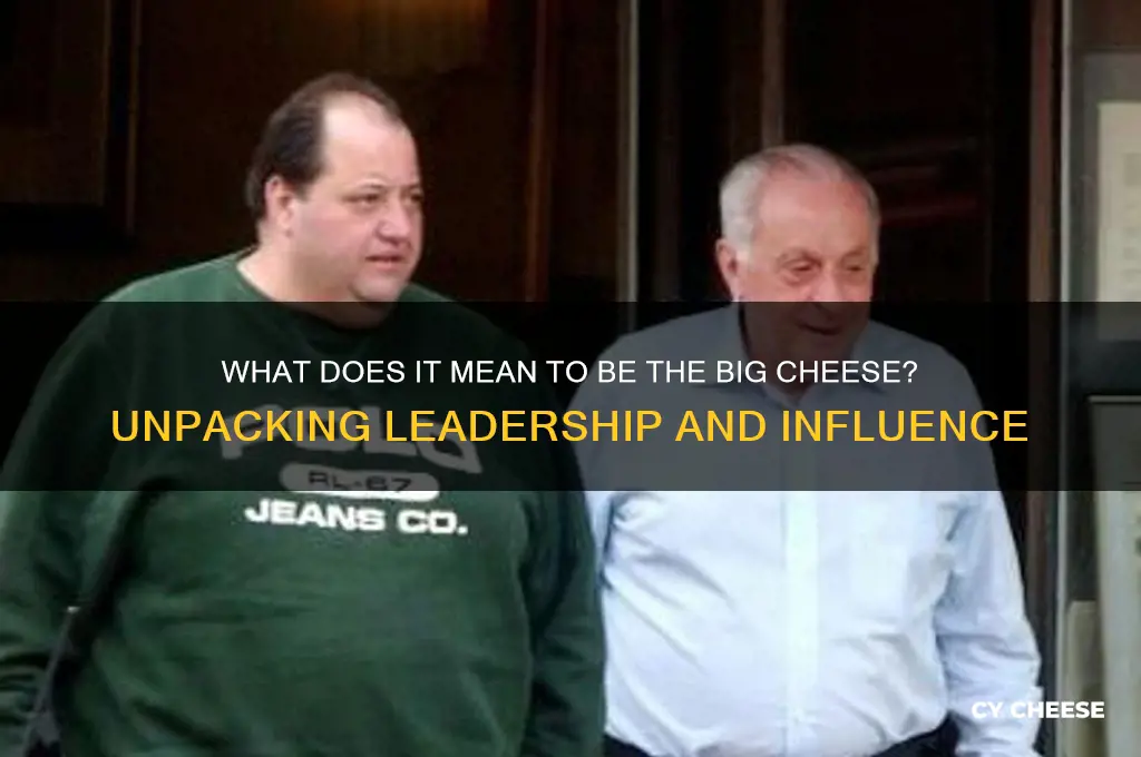 what does it mean to be the big cheese
