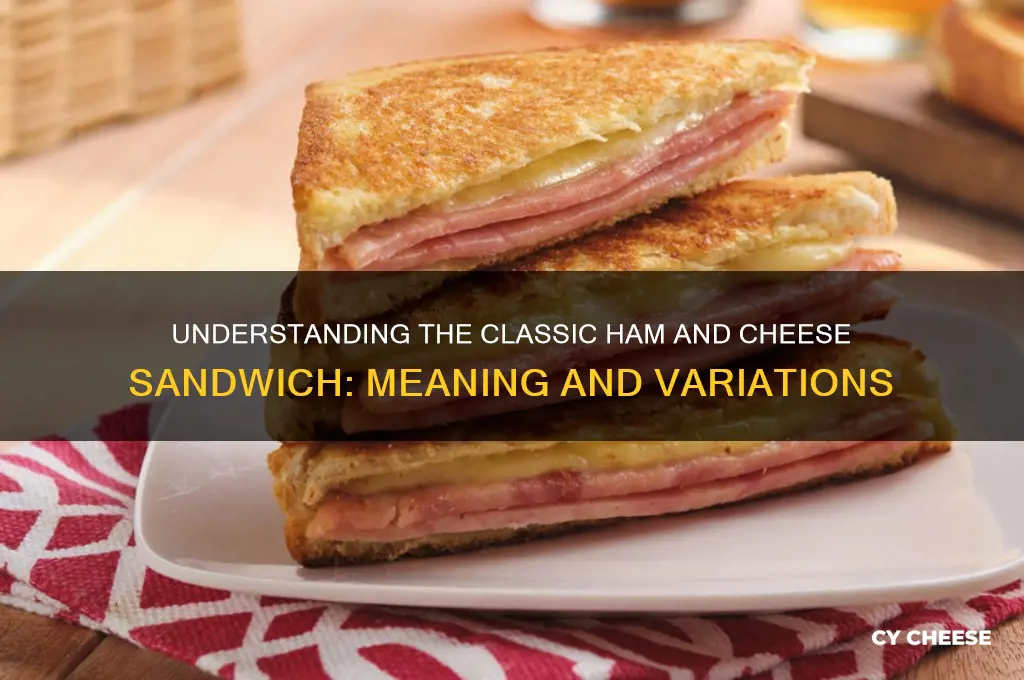 what does it mean to say ham and cheese sandwich
