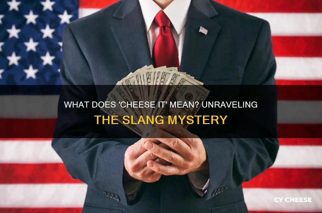 what does it mean when you say you cheese it