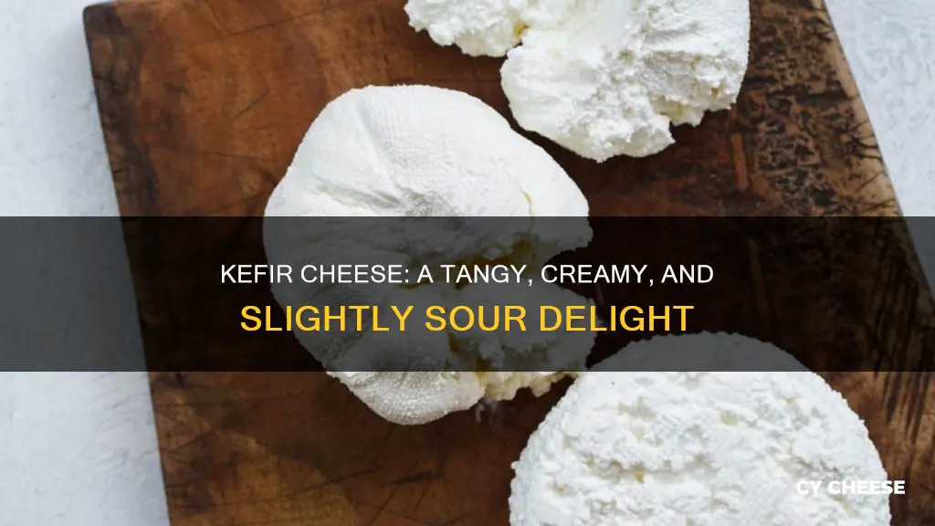 what does kefir cheese taste like