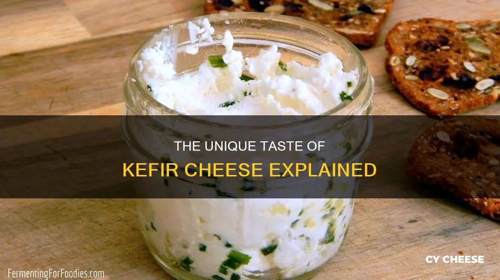 what does kefir cheese taste like
