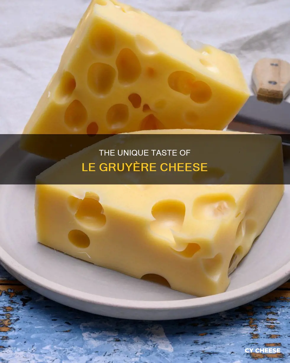 what does le gruy cheese taste like