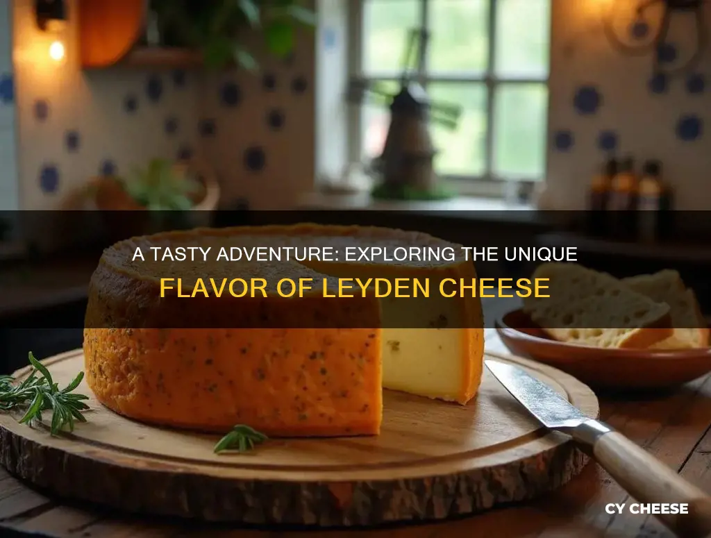 what does leyden cheese taste like