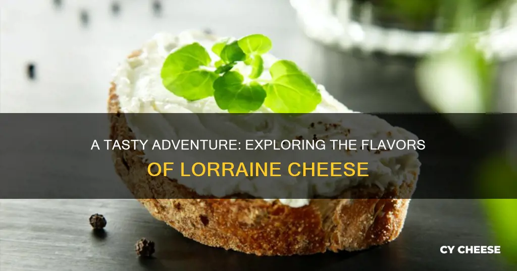 what does lorraine cheese taste like