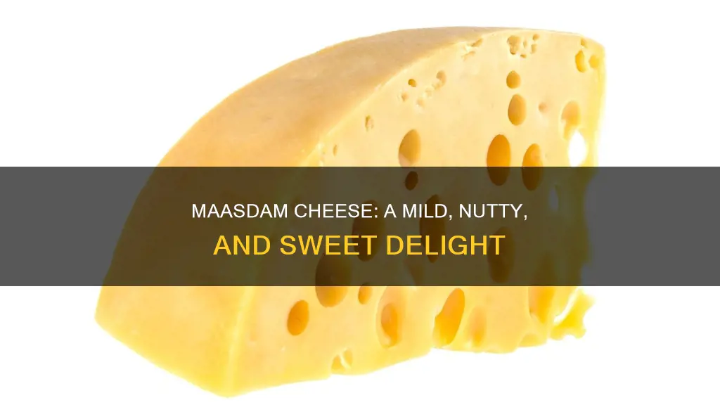 what does maasdam cheese taste like