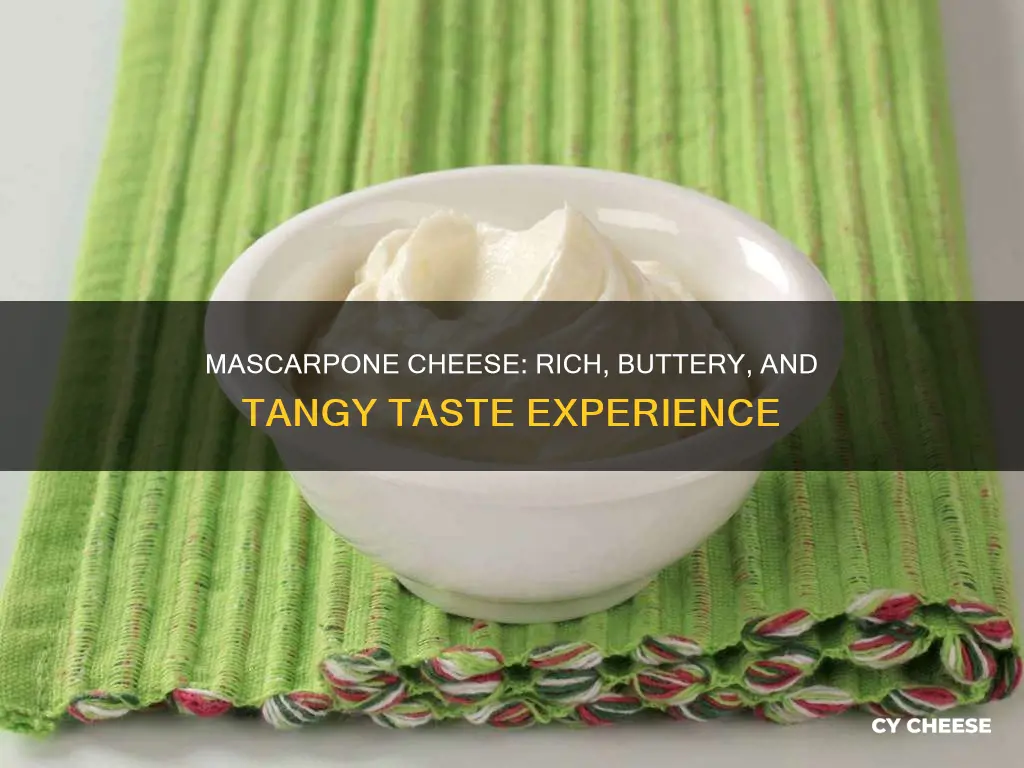 what does mascapond cheese taste like