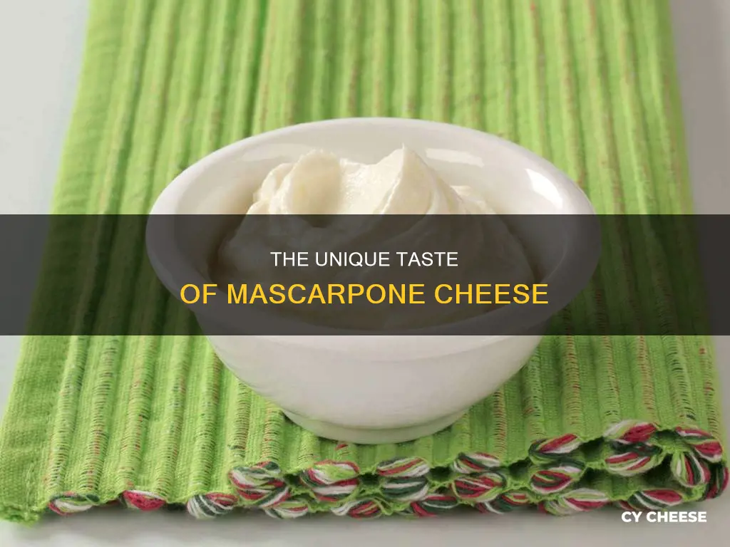 what does mascarphone cheese taste like