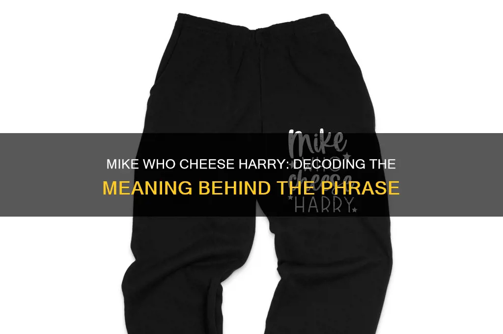 what does mike who cheese harry mean fast