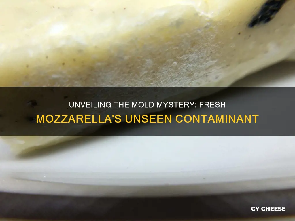 what does mold look like on fresh mozzarella cheese