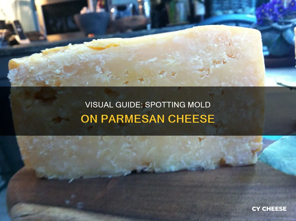 what does mold look like on parmesan cheese