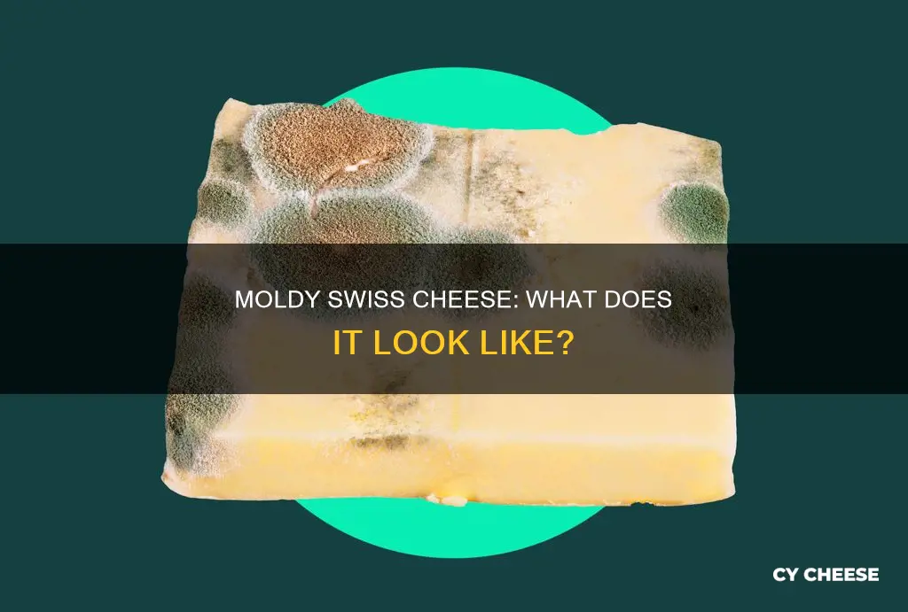 what does mold on swiss cheese look like