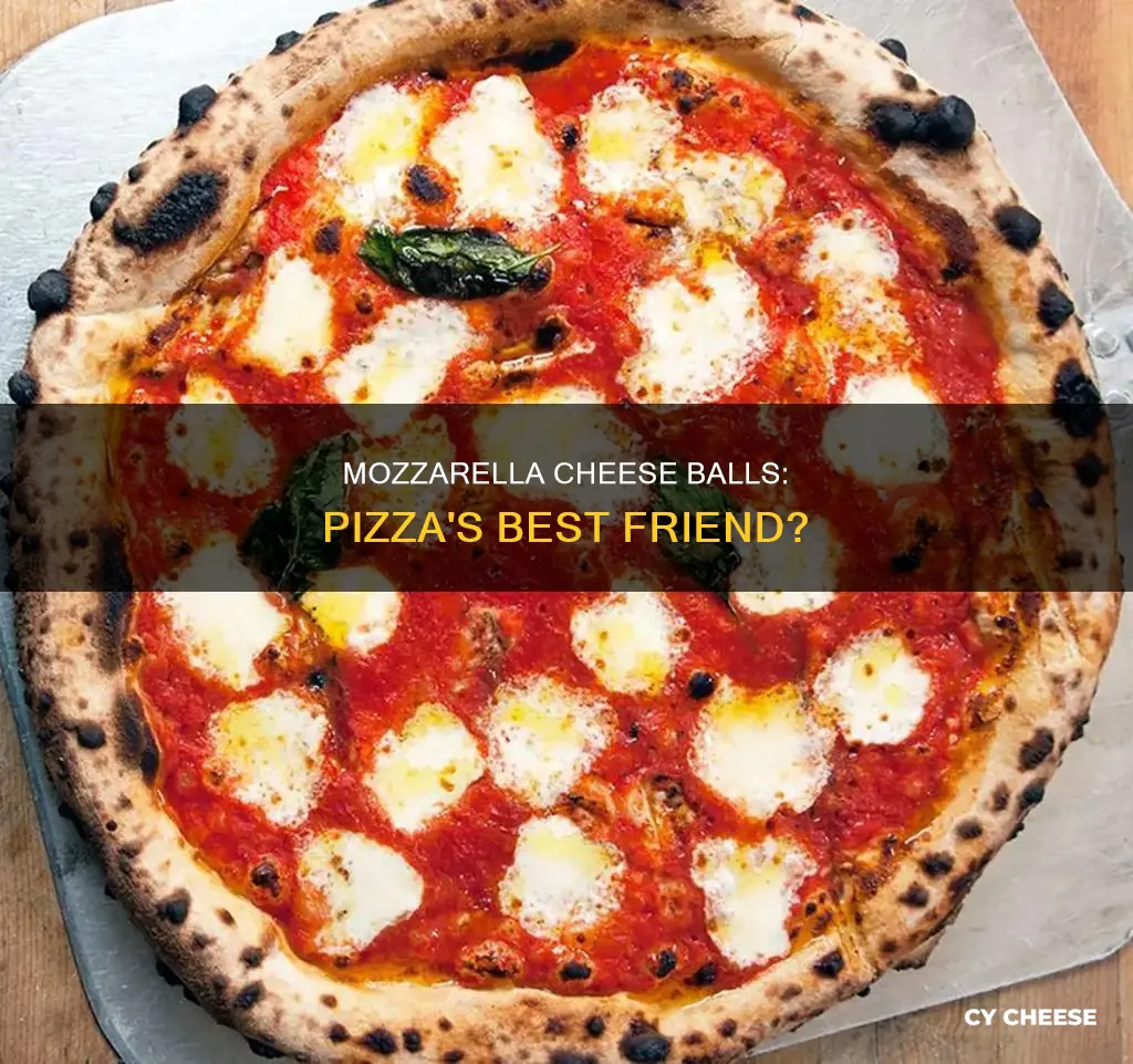 what does mozzarella cheese balls look like on pizza