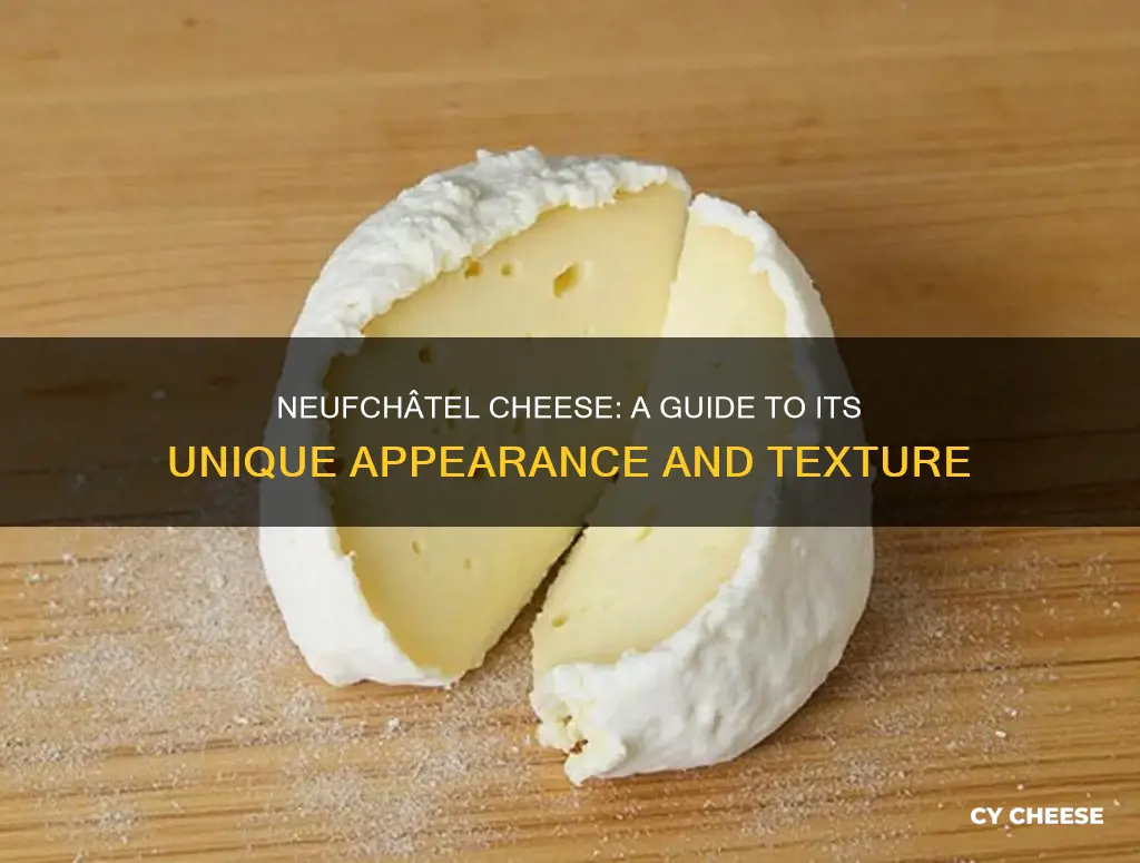 what does neufchatel cheese look like