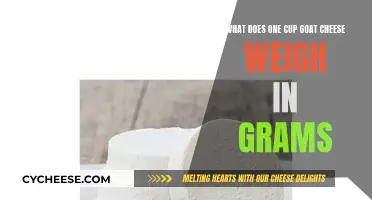 Goat Cheese Conundrum: How Much Does a Cup Weigh?