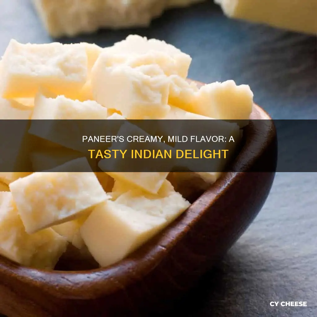 what does paneer cheese taste like