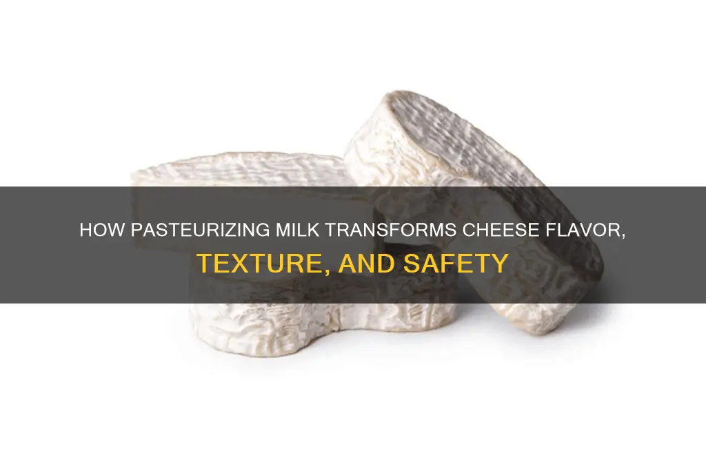what does pasturizing milk do to the cheese