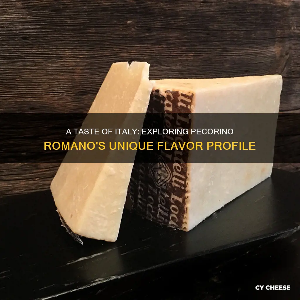 what does pecorino romano cheese taste like