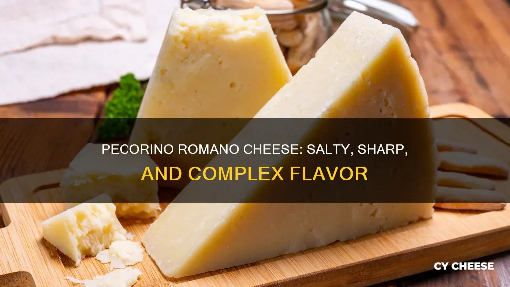 what does pecorino romano cheese taste like