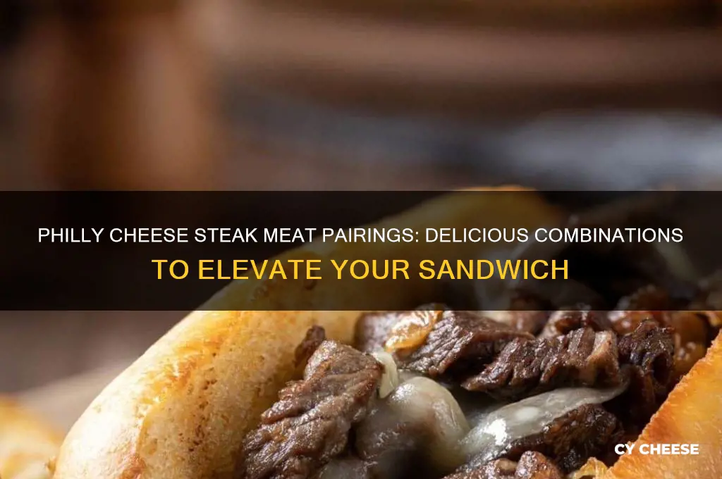 what does philly cheese steak meat taste good with