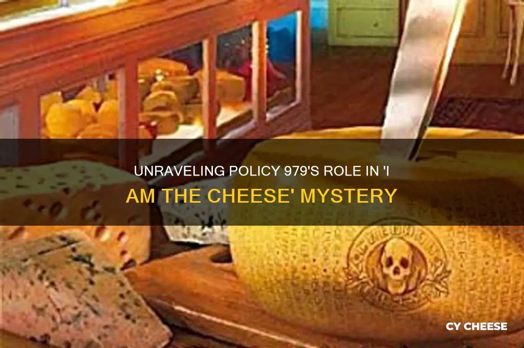 what does policy 979 mean in i am the cheese