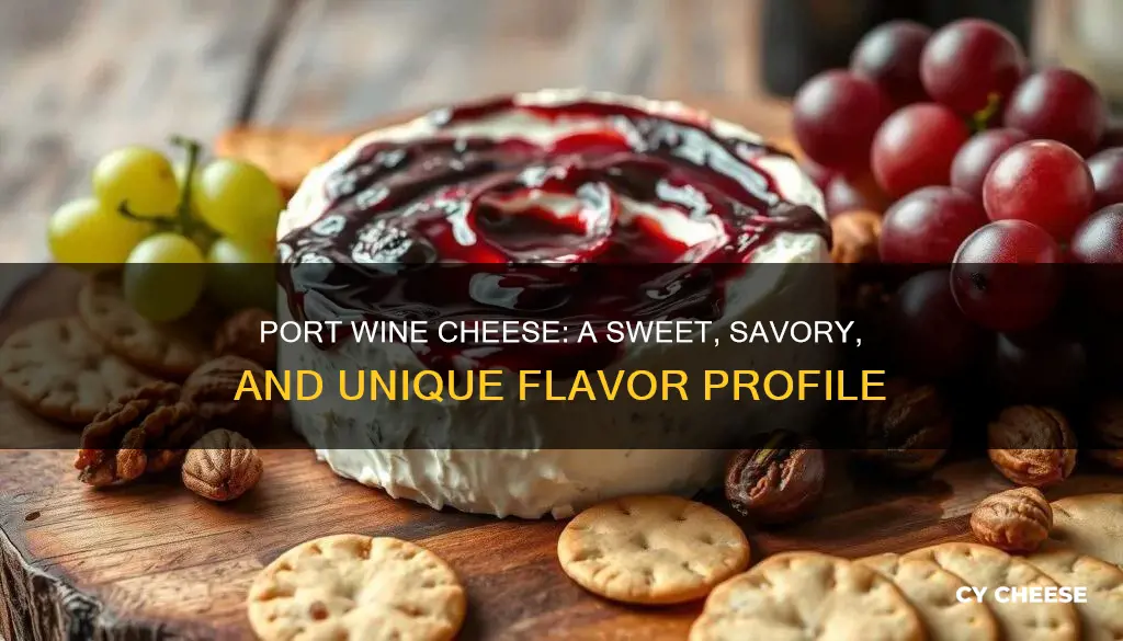 what does port wine cheese taste like