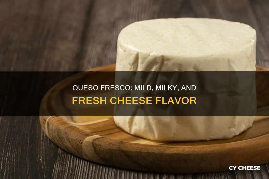 what does queso fresco cheese taste like