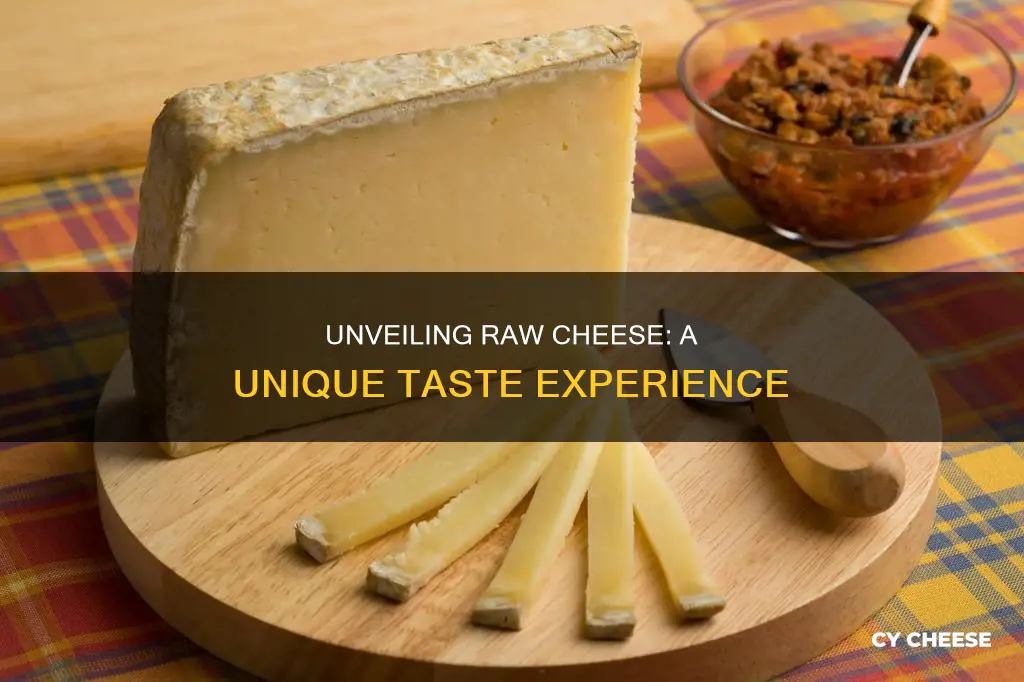 what does raw cheese taste like