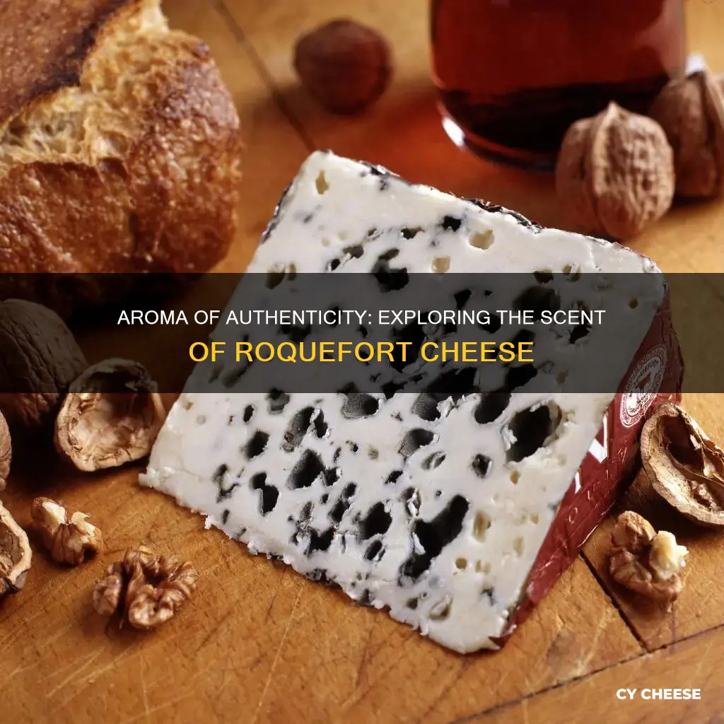 what does roquefort cheese smell like