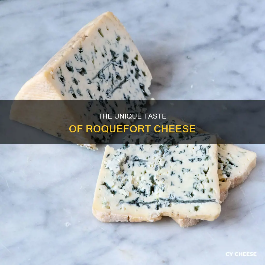 what does roquefort cheese taste like