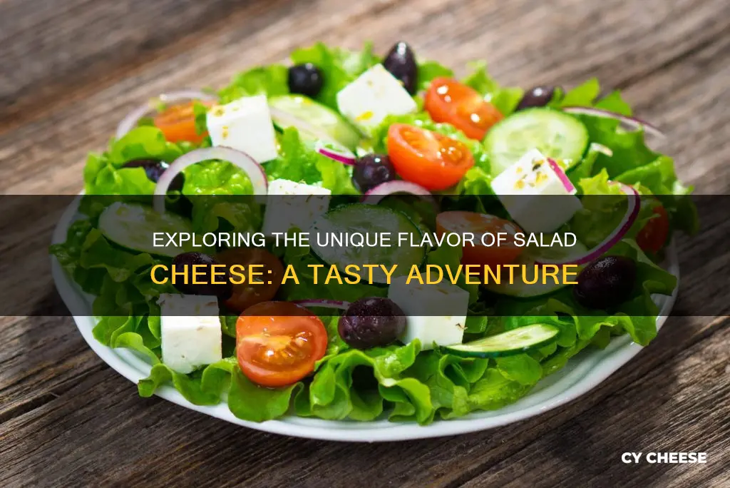 what does salad cheese taste like