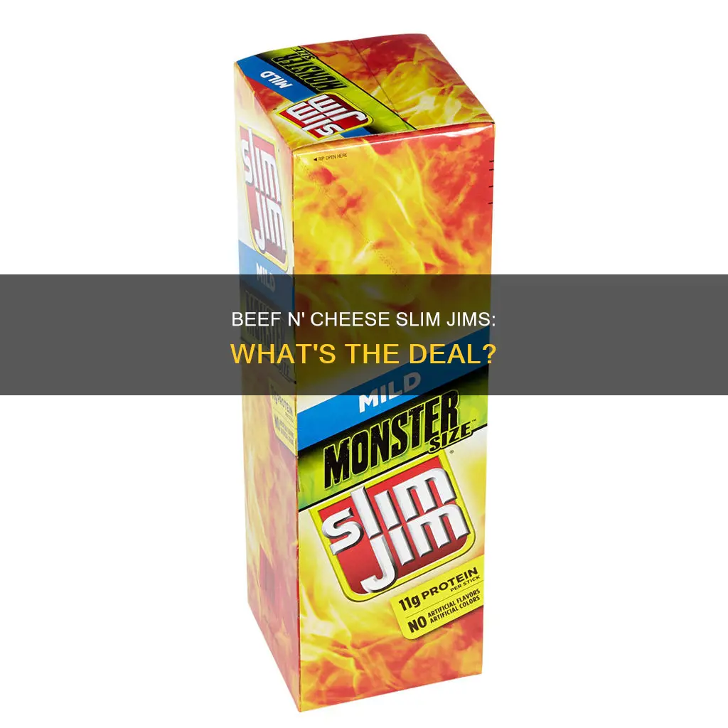 what does slim jim beef n cheese look like