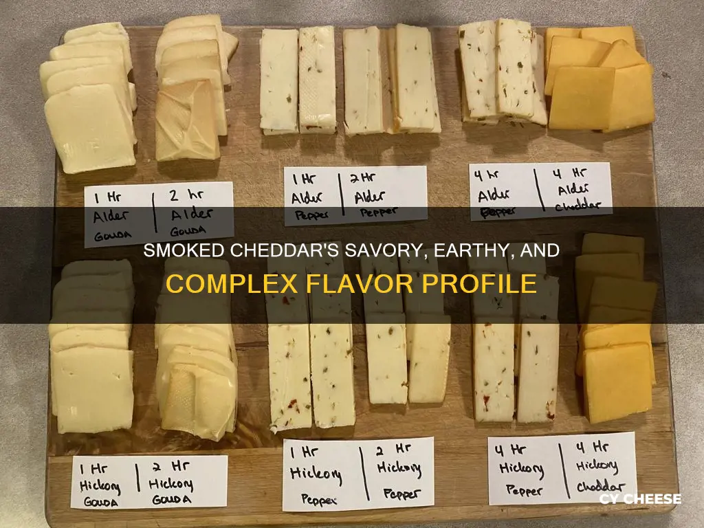 what does smoked cheddar cheese taste like