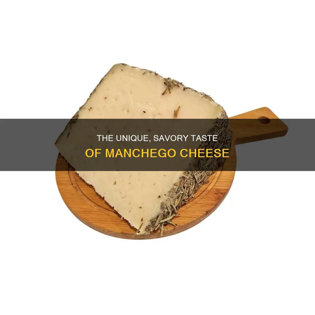 what does spanish manchego cheese taste like