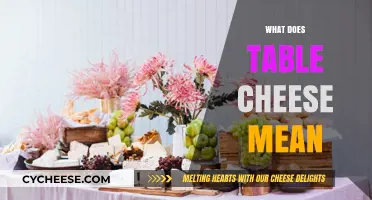 Understanding Table Cheese: Definition, Uses, and Popular Varieties Explained